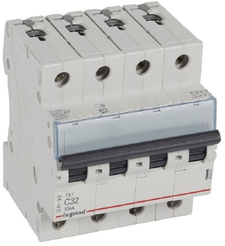 Выключатель автоматический Legrand TX3 6000 4п 32А C 10кА фото Выключатель автоматический Legrand TX3 6000 4п 32А C 10кА картинка